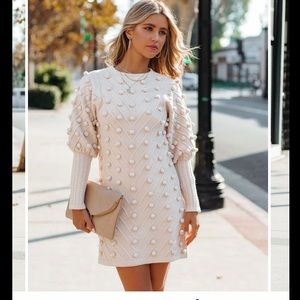 NWT-Vici-POM SWEATER DRESS